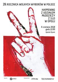 29. rocznica wolnych wyborów w Polsce - happening
