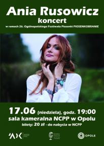 26. PIOSENKOBRANIE: Ania Rusowicz
