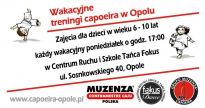 Wakacyjne treningi capoeira dla dzieci Muzenza Opole (6-10 lat)