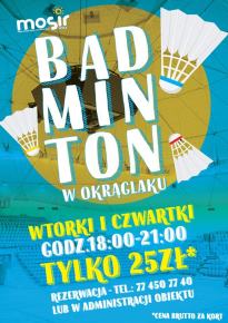 BADMINTON w Hali Widowiskowo-Sportowej
