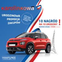Karolinkowa Urodzinowa Promocja Zakupów - Loteria na 10 lat