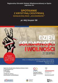 Mój Sierpień '80 - spotkanie z Krystyną Cieszyńską