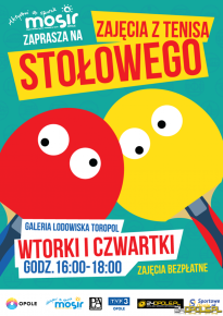 Bezpłatne zajęcia z Tenisa Stołowego