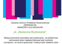 Warsztaty dla rodziców "Skuteczne wychowanie"