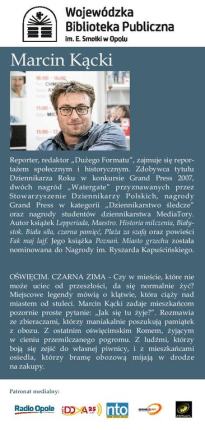 Spotkanie z Marcinem Kąckim