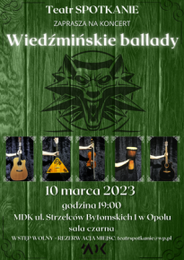 Koncert WIEDŹMIŃSKIE Ballady w MDK