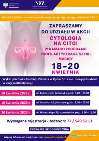 "Cytologia na cito" - 18-20 kwietnia 2023 r.