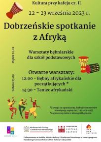 "Dobrzeńskie Spotkanie z Afryką" - Warsztaty bębniarskie i tańca afrykańskiego
