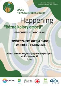 Happening "Różne kolory emocji" przed CAS