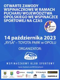 PUCHAR WOJEWÓDZTWA OPOLSKIEGO WE WSPINACZCE SPORTOWEJ 2023