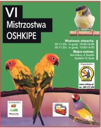 VI Mistrzostwa OSHKIPE + Wystawa kanarków i papug