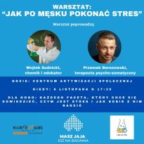 Warsztat: "Jak po męsku pokonać stres?"