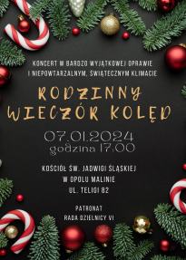 Koncert "Rodzinny wieczór kolęd"