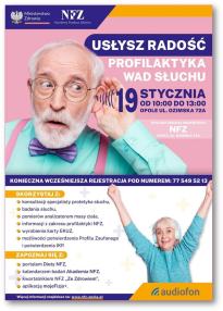 "Usłysz radość. Profilaktyka wad słuchu".