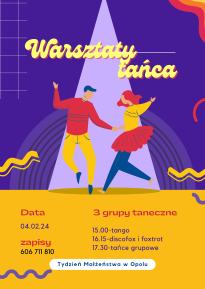 Warsztaty Tańca - Tydzień Małżeństwa w Opolu