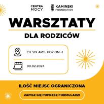 Bezpłatne warsztaty dla rodziców - Temat: Relacje - Centrum Mocy w CH Solaris
