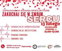 Zakochaj się w swoim sercu - badania profilaktyczne w CH Solaris