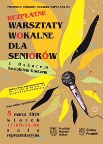 BEZPŁATNE WARSZTATY WOKALNE DLA SENIORÓW z Oskarem Koziołkiem-Goetzem