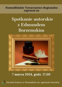Spotkanie autorskie z Edmundem Borzemskim w Niemodlinie