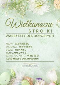Wielkanocne stroiki w MBP w Brzegu