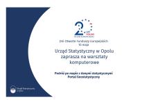 Podróż po mapie z danymi statystycznymi - Portal Geostatystyczny