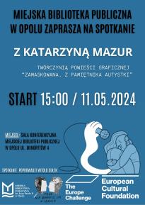 "Zamaskowana. Z pamiętnika autystki" - spotkanie z Kasią Mazur