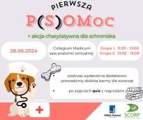Pierwsza P(S)OMoc - warsztaty pierwszej pomocy dla zwierząt + zbiórka dla schroniska