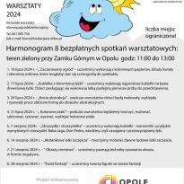 Pod chmurą z kulturą - wakacyjne warsztaty 2024 pod Zamkiem Górnym
