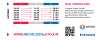 NOC MUZEÓW 2025 - Rozkład jazdy bezpłatnego autobusu 