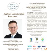 Salon Opolskiej Nauki: Spotkanie z Andrzejem Marynowiczem w Centrum Aktywizacji Społecznej