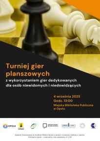 Turniej gier planszowych z wykorzystaniem gier dedykowanych osobom niewidomym i niedowidzącym