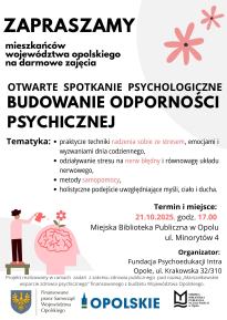 Otwarte spotkanie psychologiczne: Budowanie odporności psychicznej