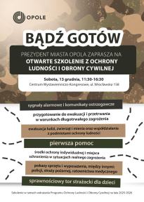 Otwarte szkolenie z ochrony ludności i obrony cywilnej CWK
