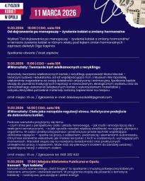 4. Tydzień Kobiet w Opolu - harmonogram 11.03 cz.1