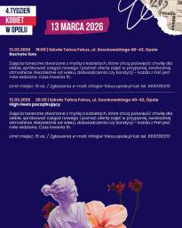 4. Tydzień Kobiet w Opolu - harmonogram 13.03 cz.2