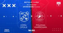 Mecz: OKS Odra Opole S.A. - Polonią Warszawa w Itaka Arenie