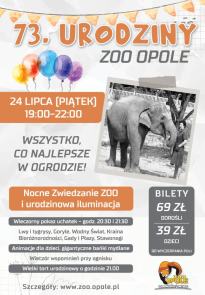 73. urodziny i nocne zwiedzanie ogrodu zoologicznego