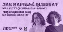 Jak napisać queera? - warsztat (scenario)pisarski